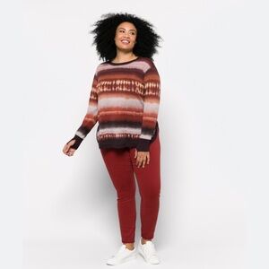 LES SEREIN Rosie Long Sleeve Knit Sweatshirt